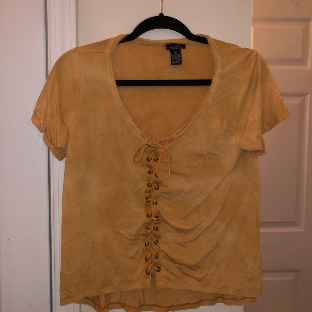 Lace up top